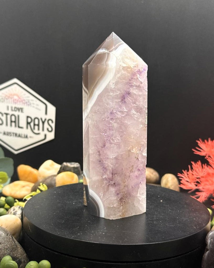 Amethyst + Agate Tower