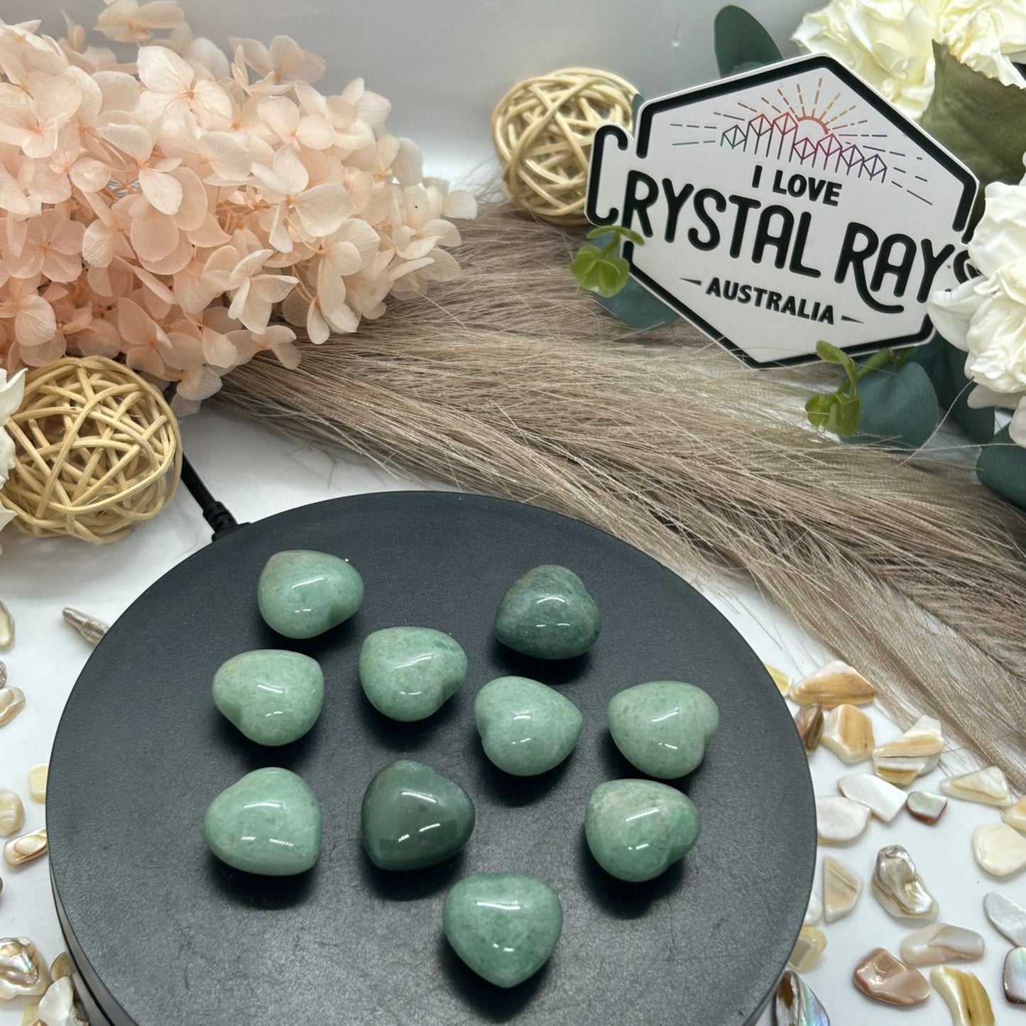 Green Aventurine Hearts 7g