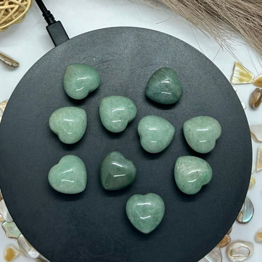 Green Aventurine ~ mini-Hearts