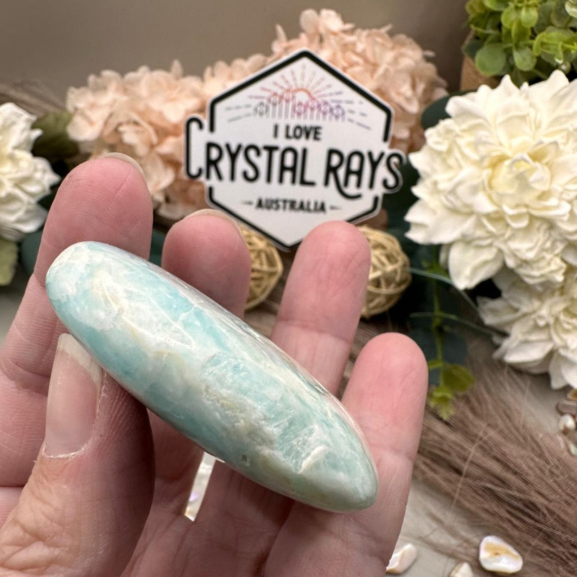 Blue Aragonite Heart