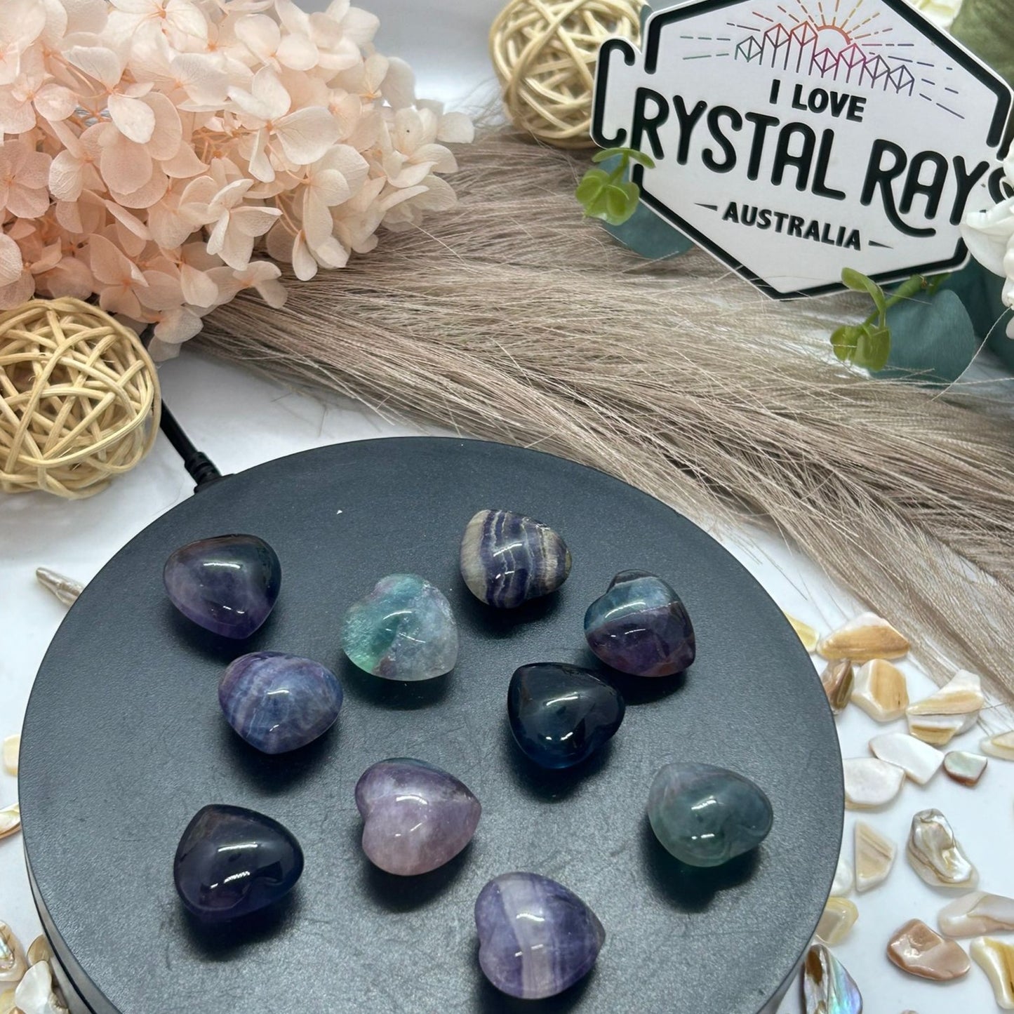 Fluorite Small Hearts 8g