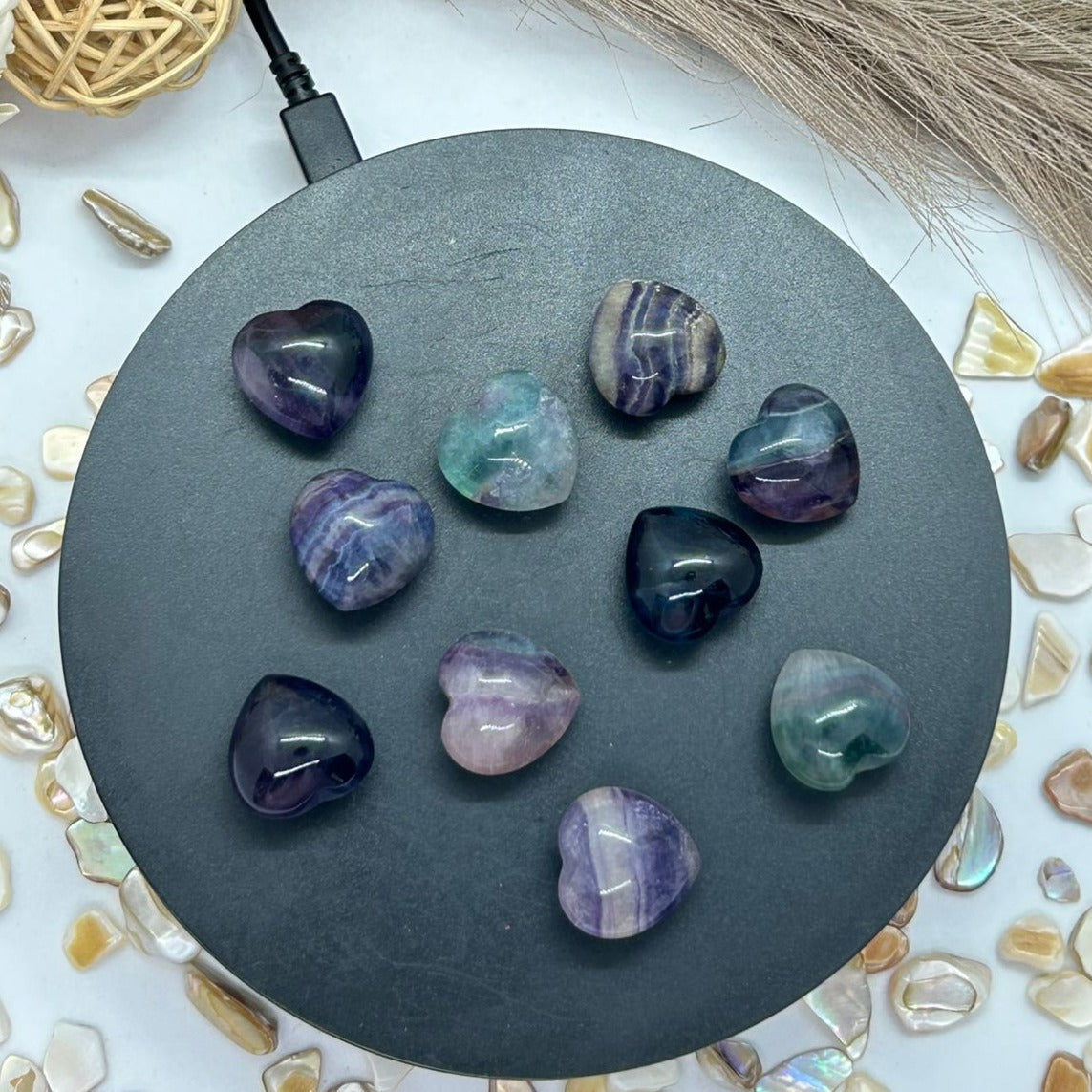 Fluorite Small Hearts 8g