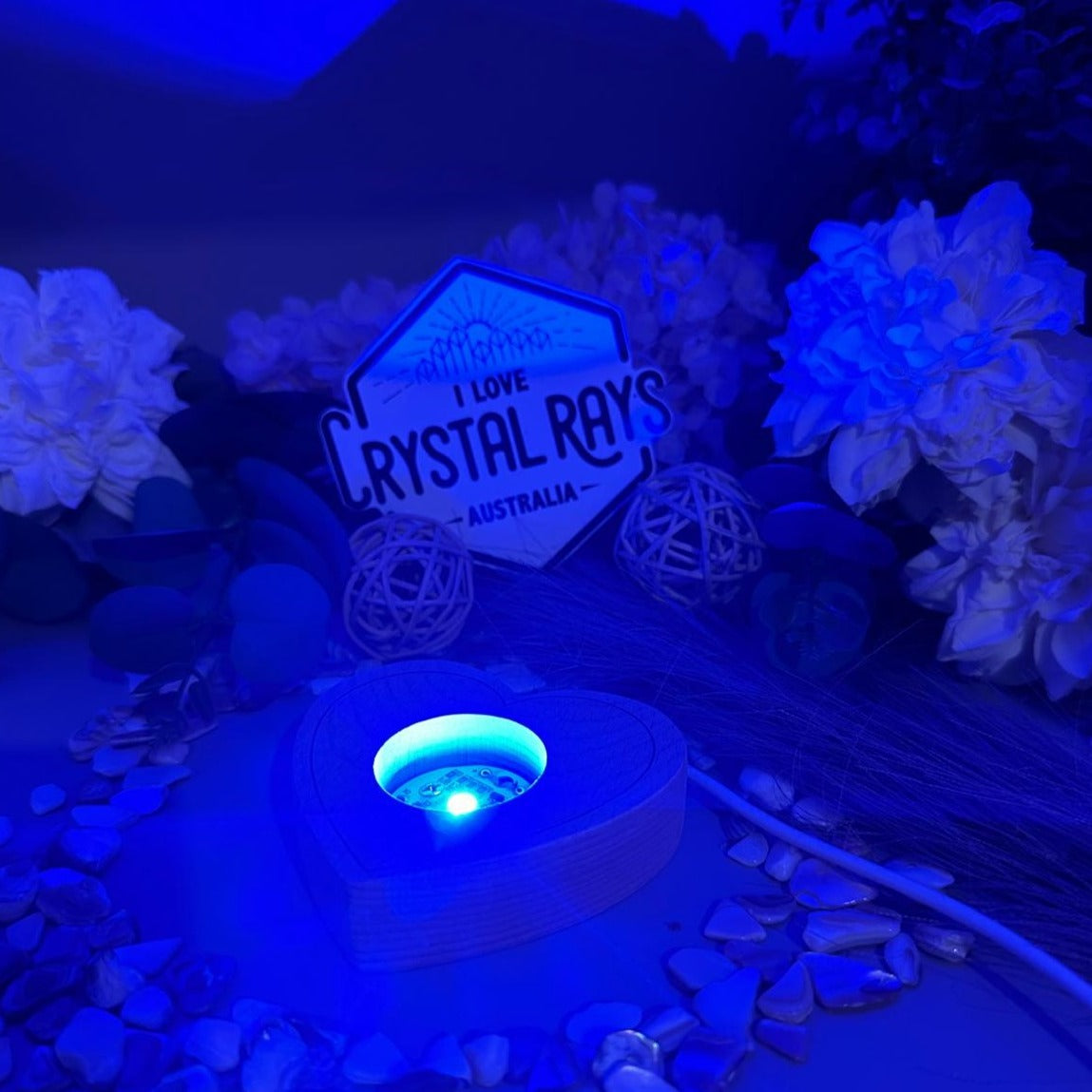 Sphere Stand ~ Heart shape LED Colour