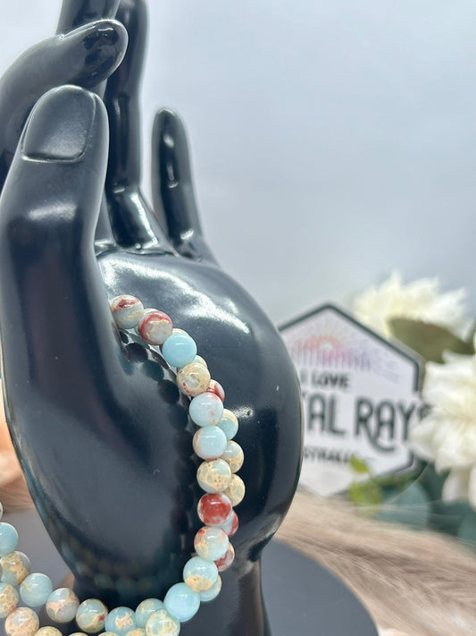 Agate Bracelet ~ 6mm Bead