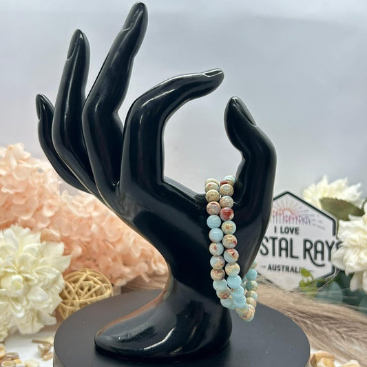 Agate Bracelet ~ 6mm Bead