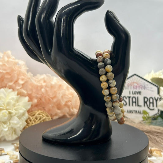 Crazy Lace Agate ~ Bracelet 6mm