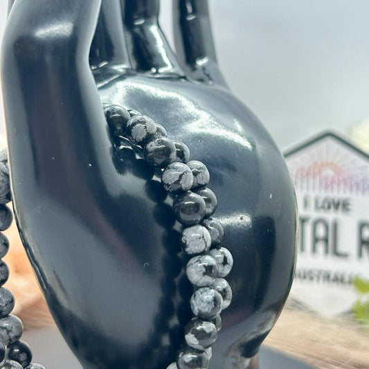 Orca Agate Bracelet 6mm