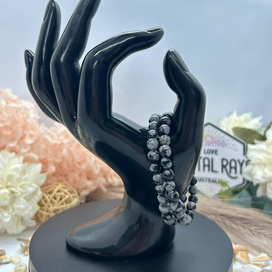 Orca Agate Bracelet 6mm