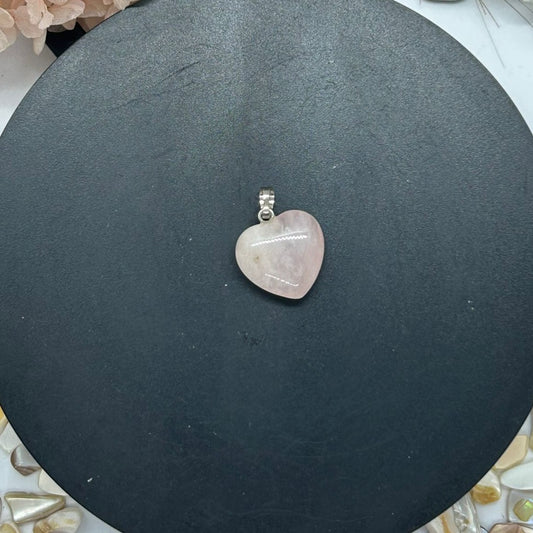 Rose Quartz Heart Pendant
