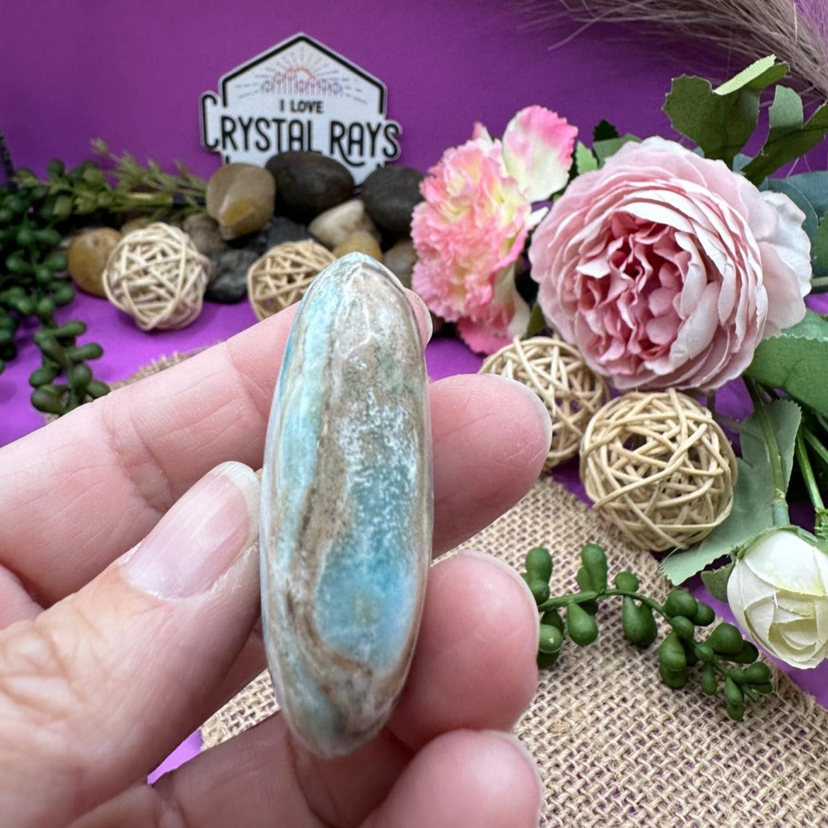 Blue Aragonite Palm