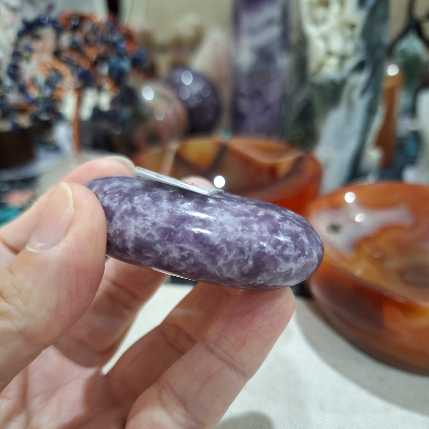 Lepidolite Palm