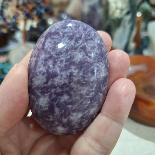 Lepidolite ~ Palm stone