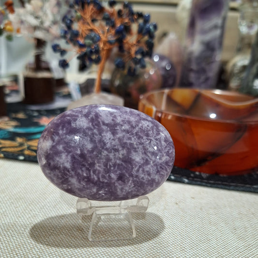Lepidolite ~ Palm stone