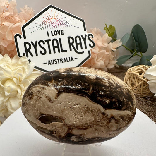 Chocolate Calcite ~ palm stone