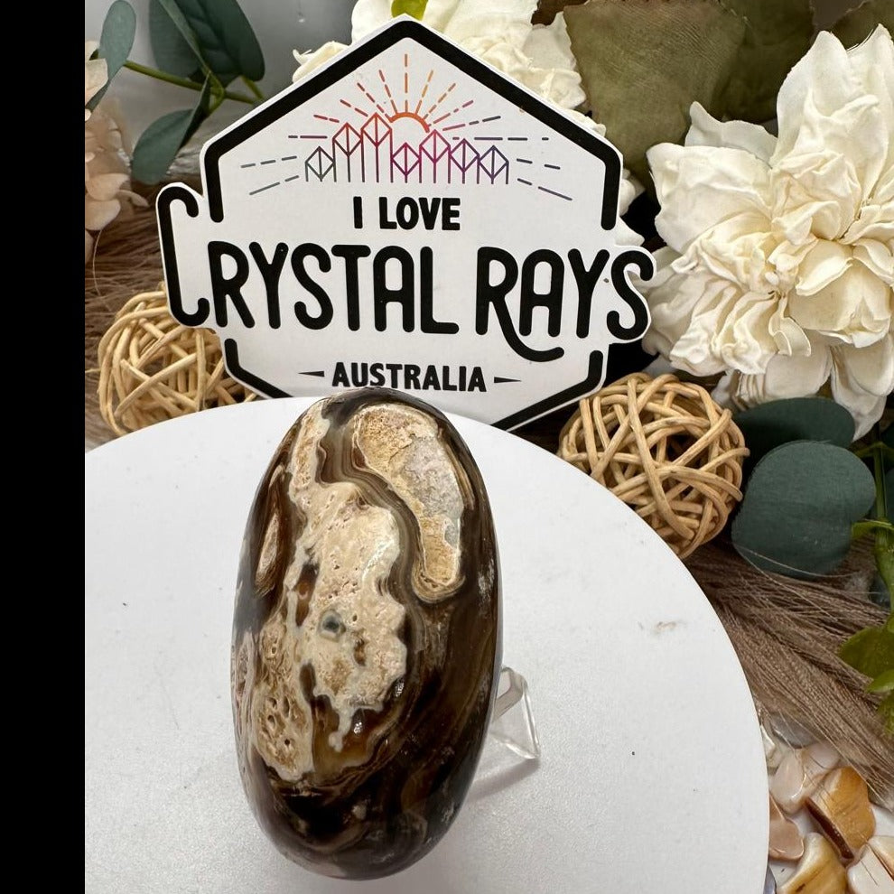 Chocolate Calcite Palm