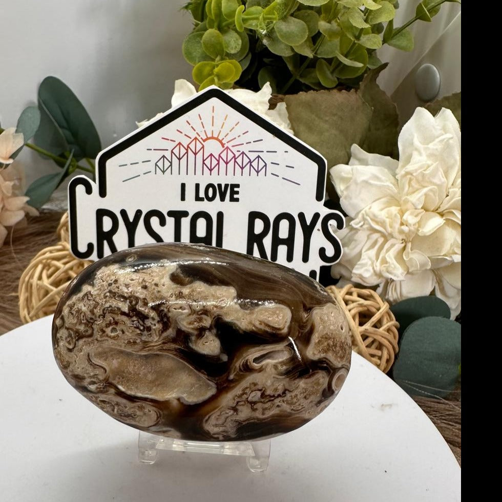 Chocolate Calcite Palm