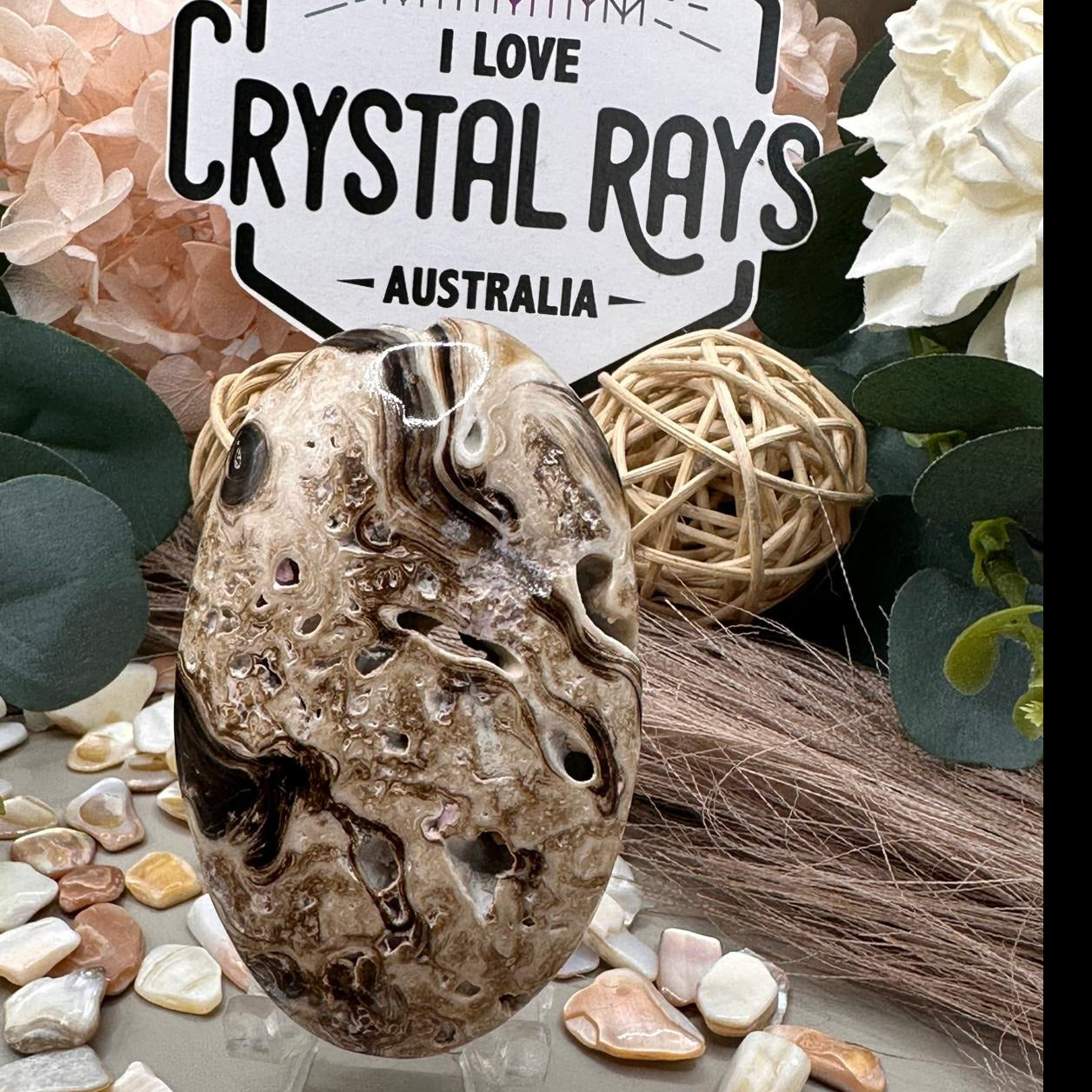 Chocolate Calcite Palm