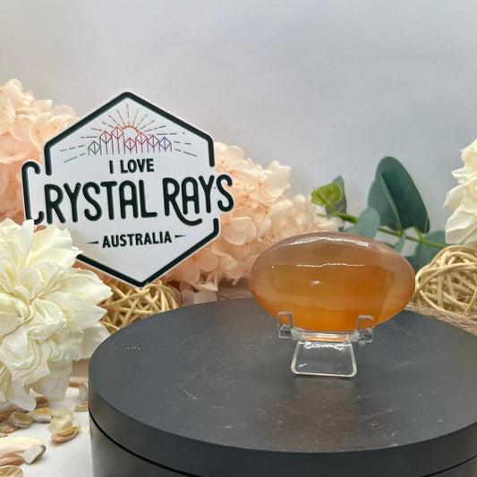 Honey Calcite ~ Palm stone