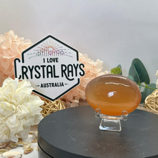 Honey Calcite ~ Palm stone