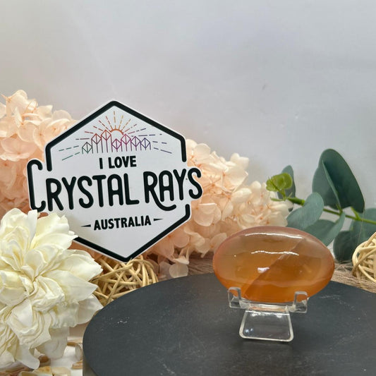 Honey Calcite ~ Palm stone