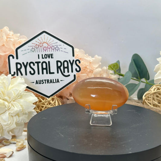 Honey Calcite ~ Palm stone