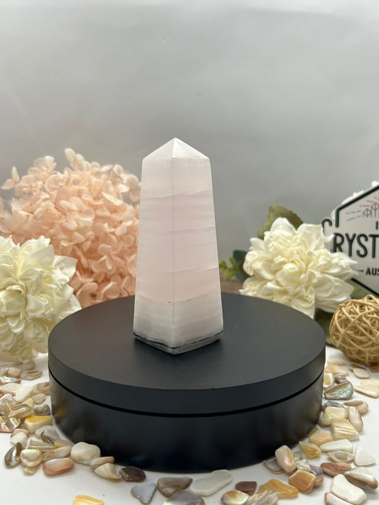 Pink Mangano Calcite ~ Tower