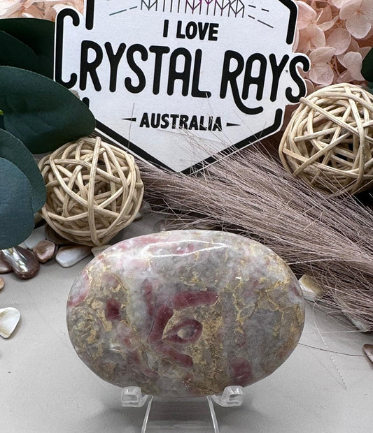 Strawberry Jasper ~ Palm stone