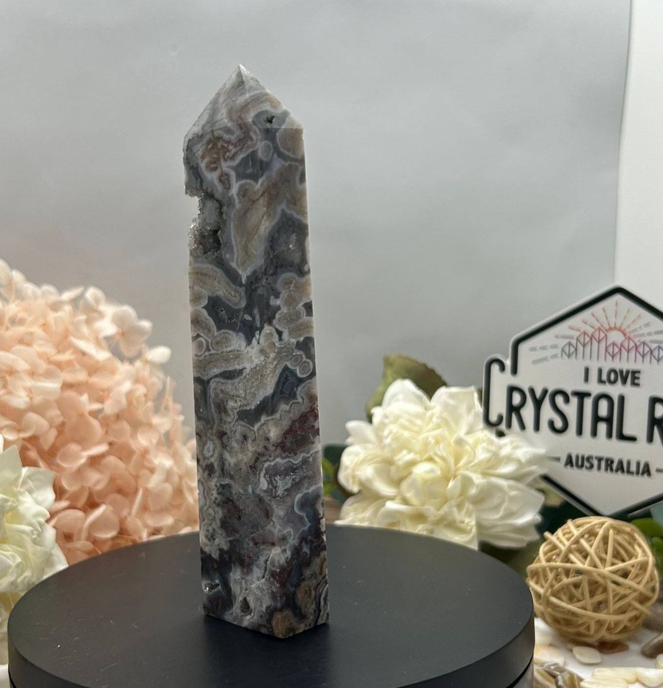 Purple Tube Agate Tower