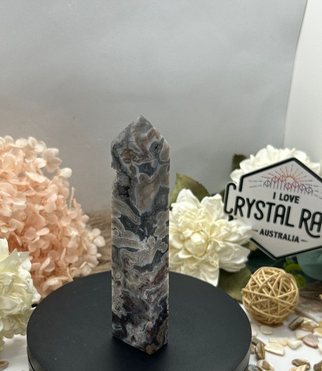 Purple Tube Agate Tower