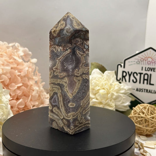 Purple Tube Agate Tower