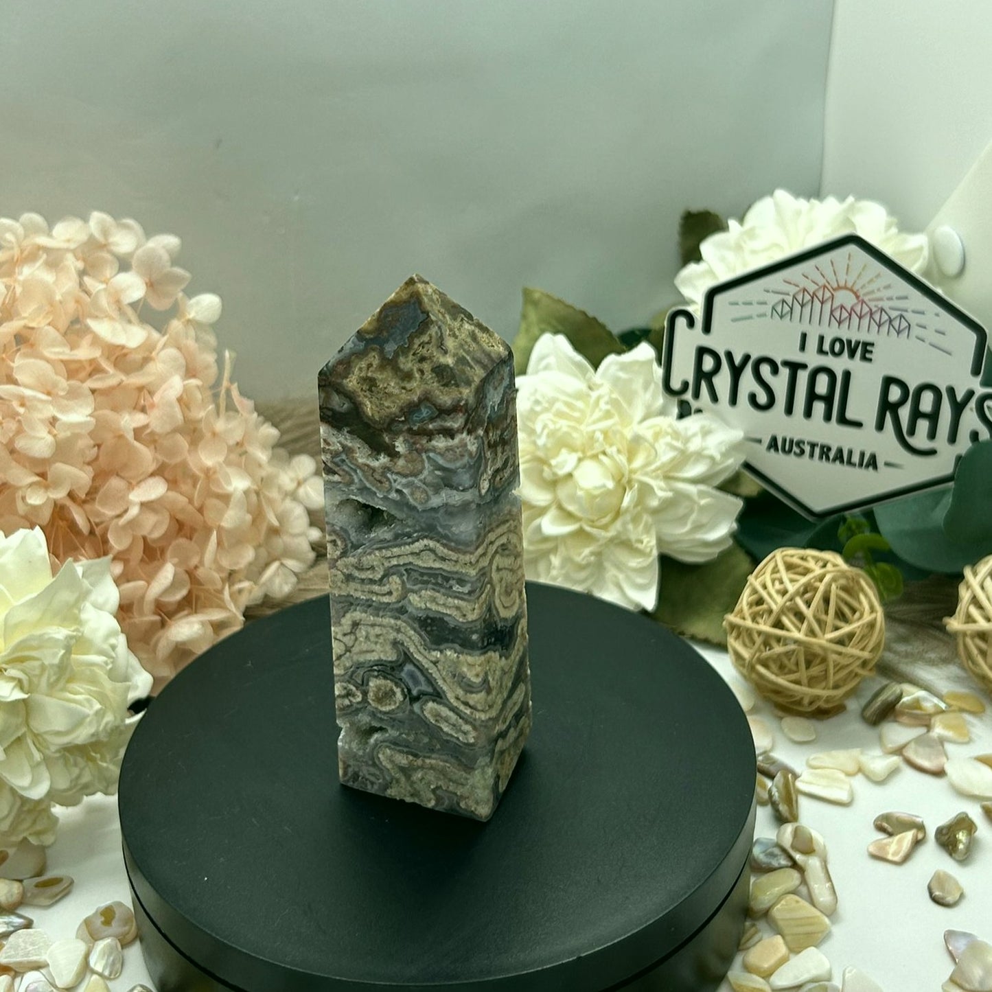 Purple Tube Agate Tower
