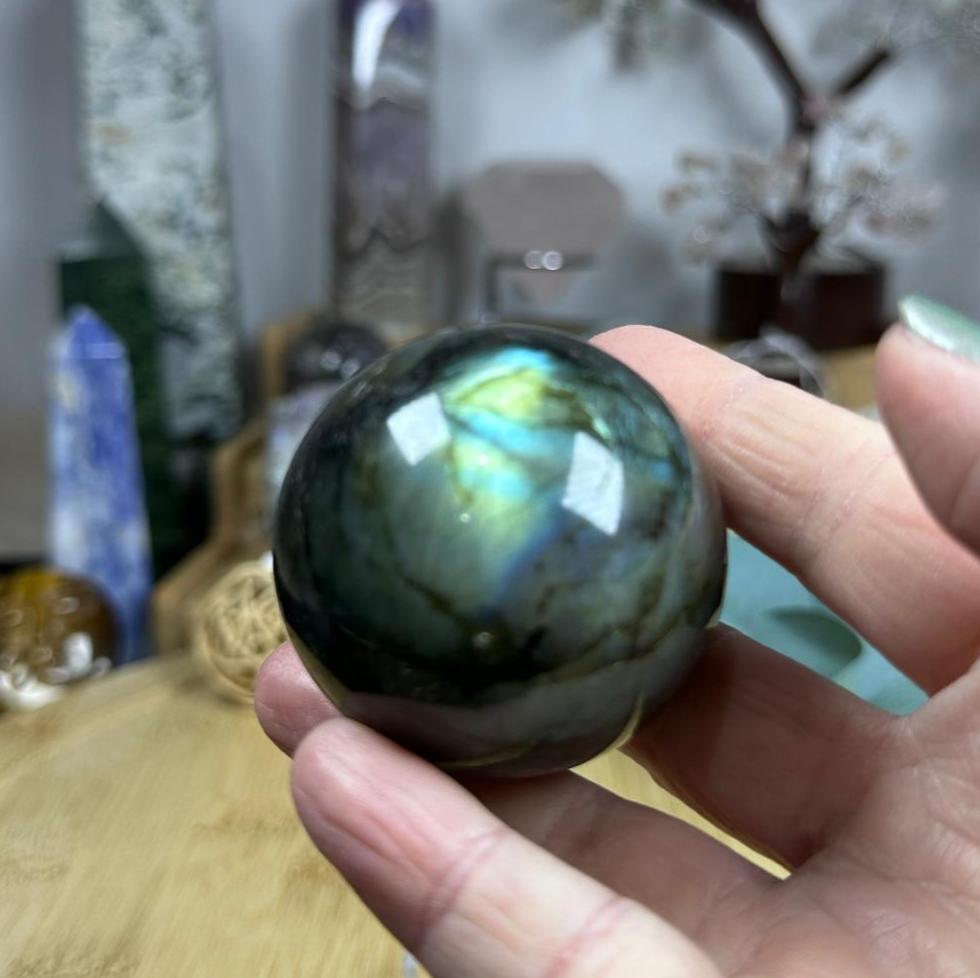Labradorite sphere