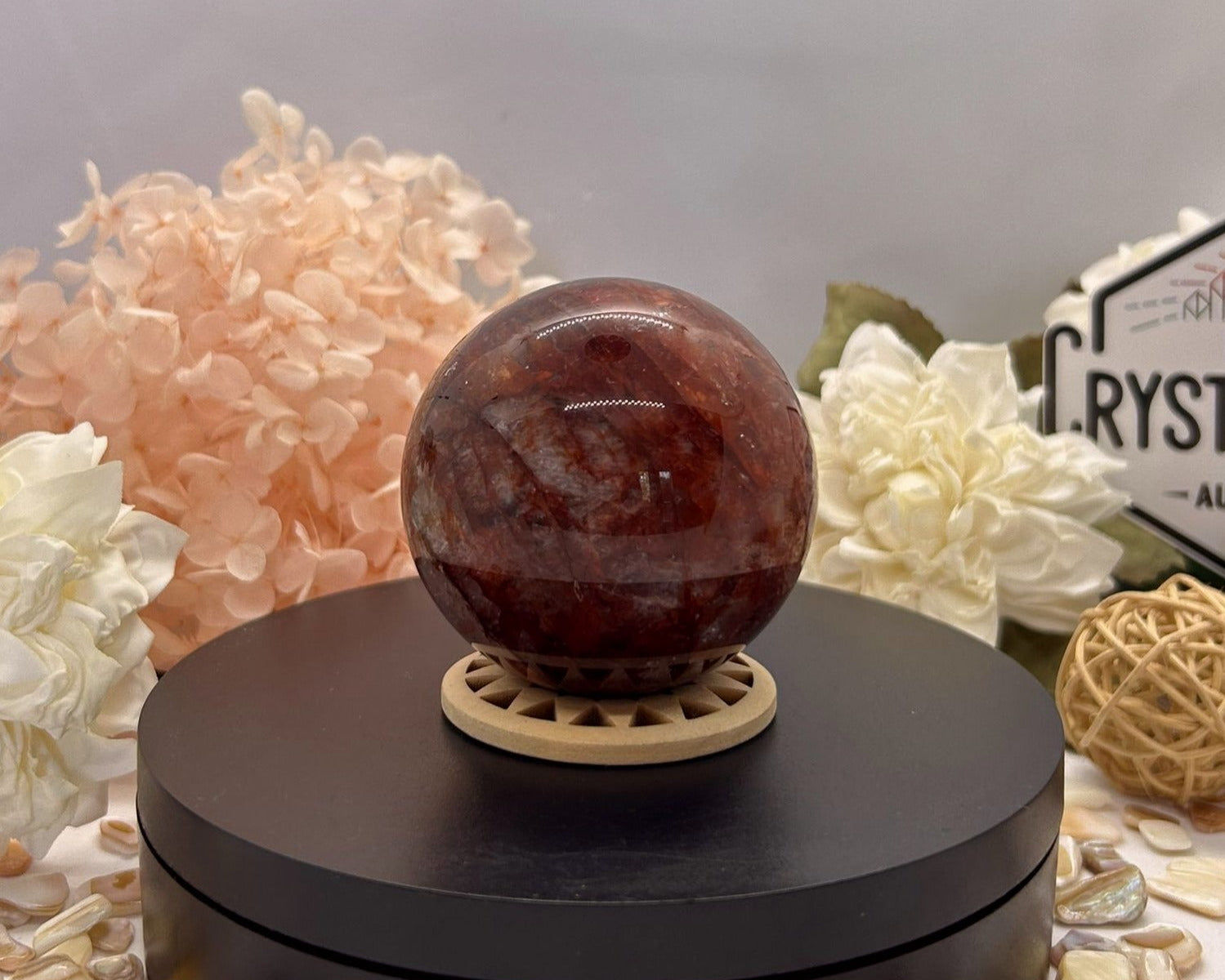 Fire Quartz Sphere