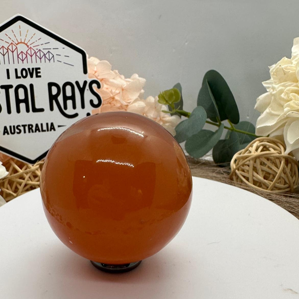 Honey Calcite Sphere