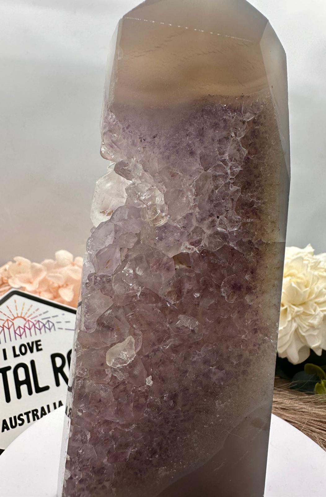 Agate + Amethyst Tower