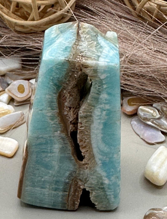 Blue Aragonite ~ Tower