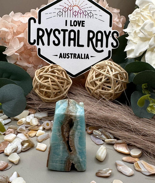 Blue Aragonite ~ Tower