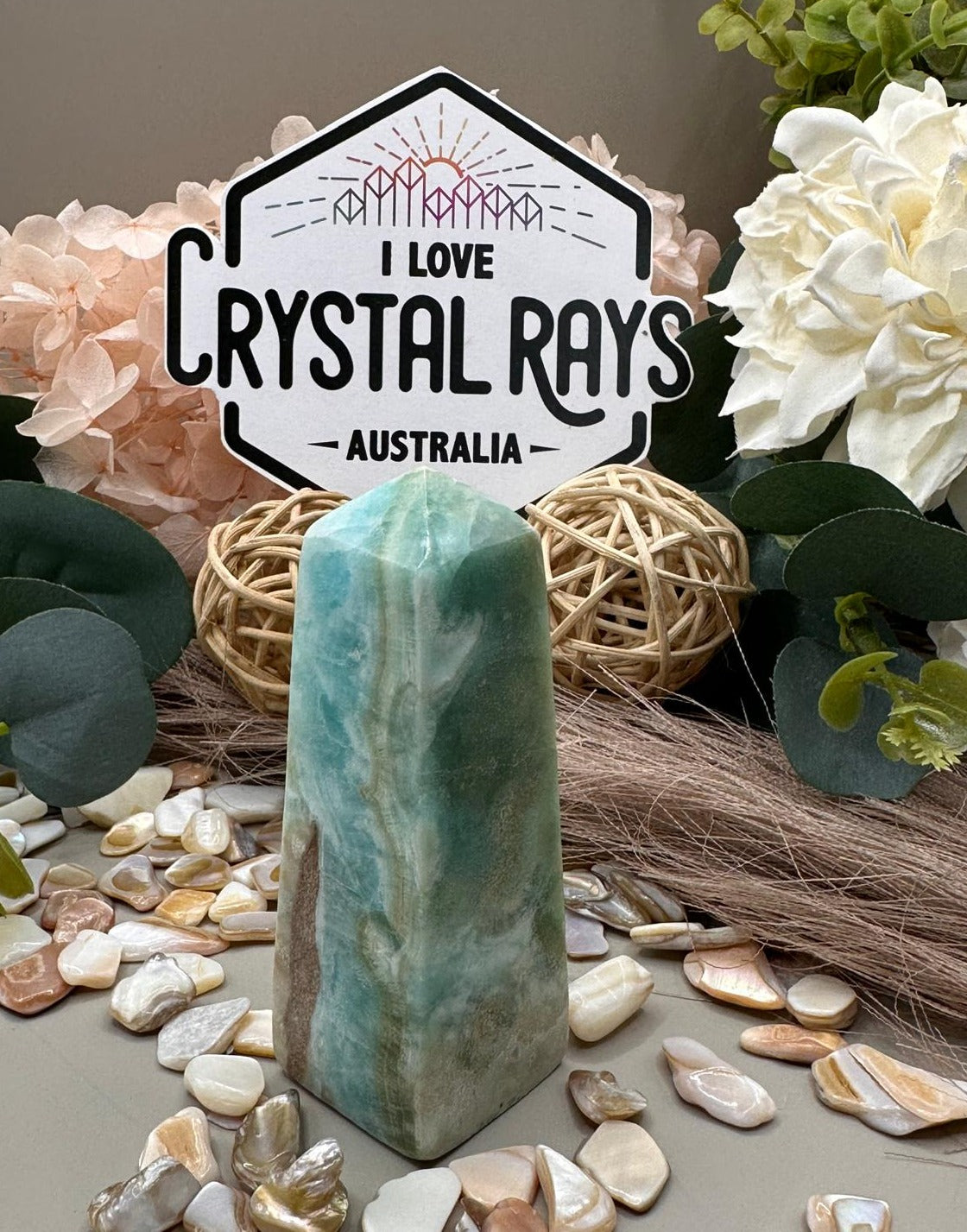 Blue Aragonite ~ Tower