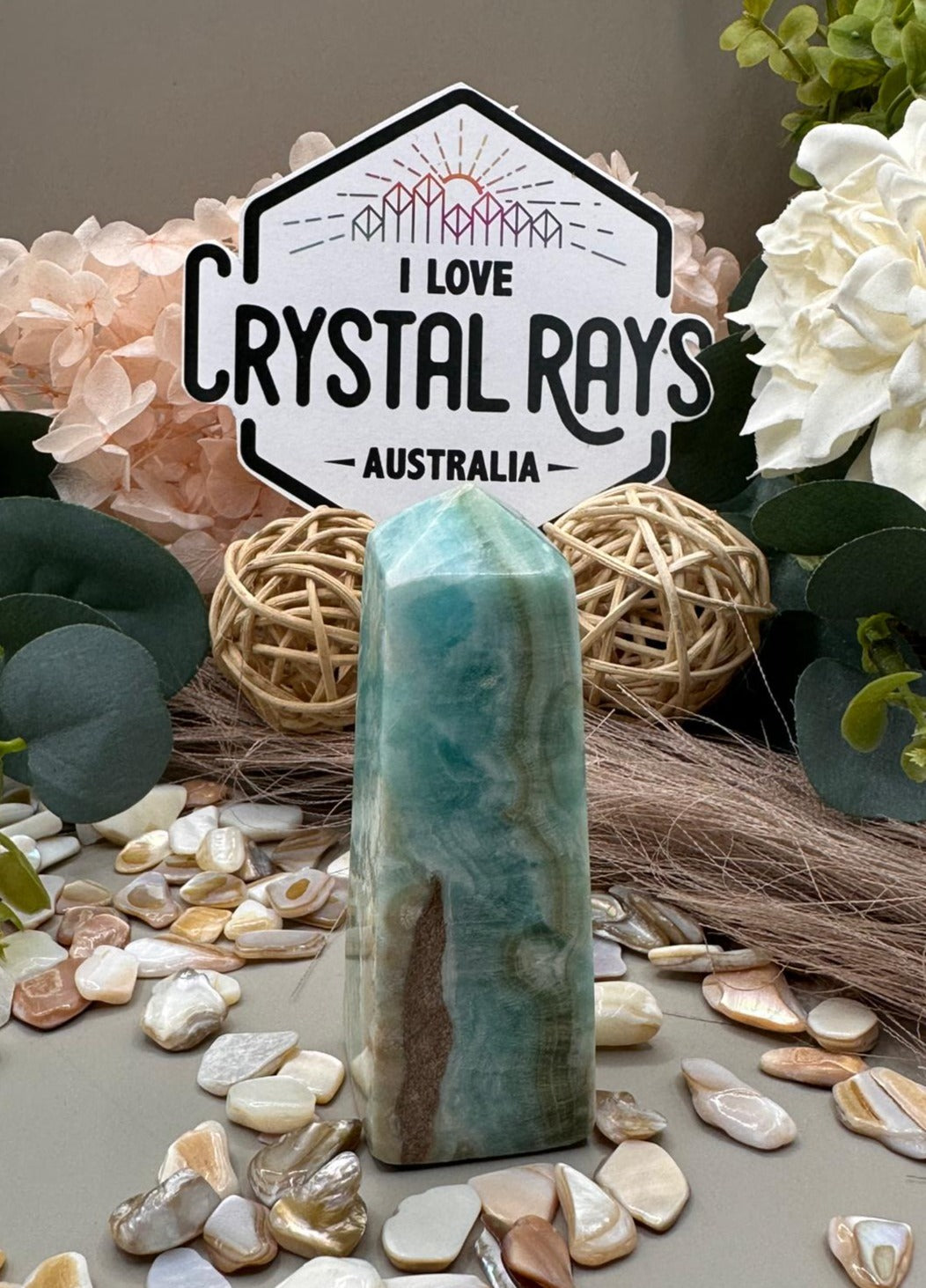 Blue Aragonite Tower