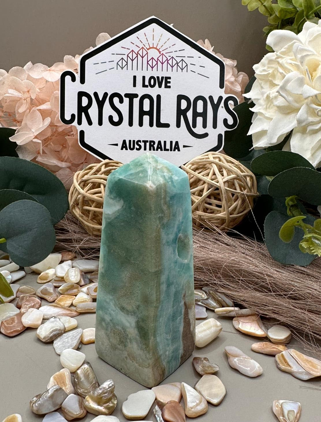 Blue Aragonite ~ Tower