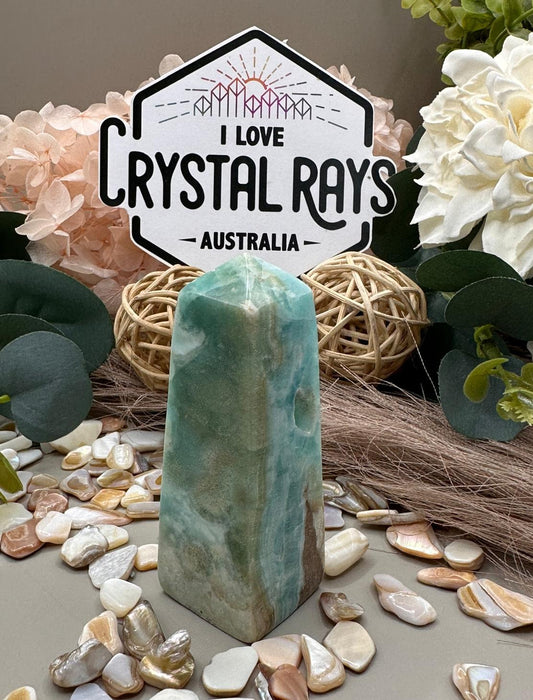 Blue Aragonite ~ Tower