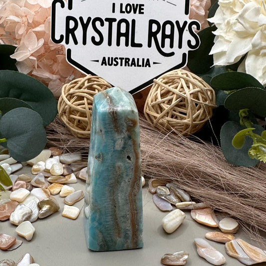 Blue Aragonite ~ Tower