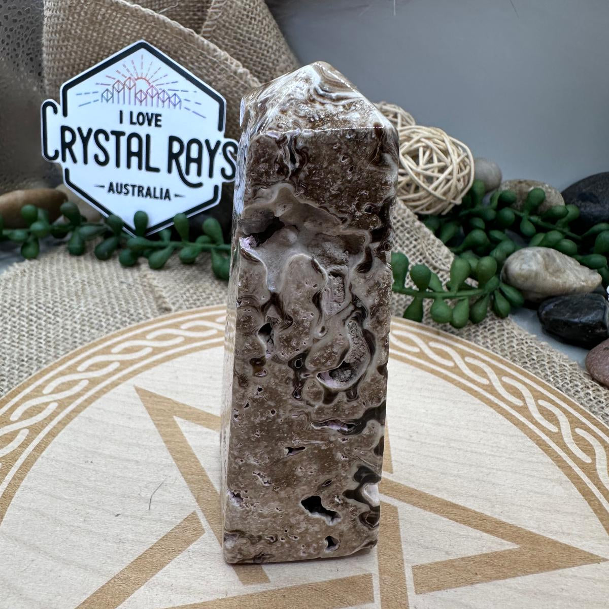 Chocolate Calcite Tower