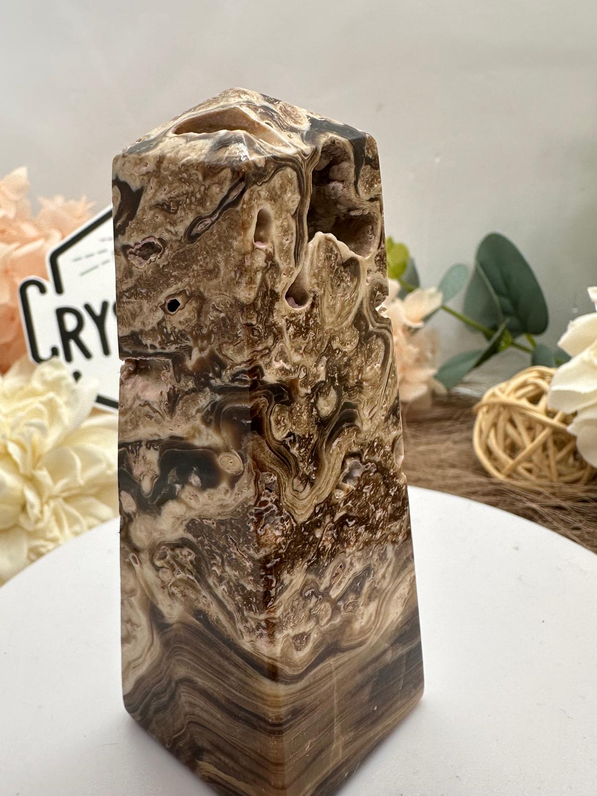 Chocolate Calcite ~ Tower