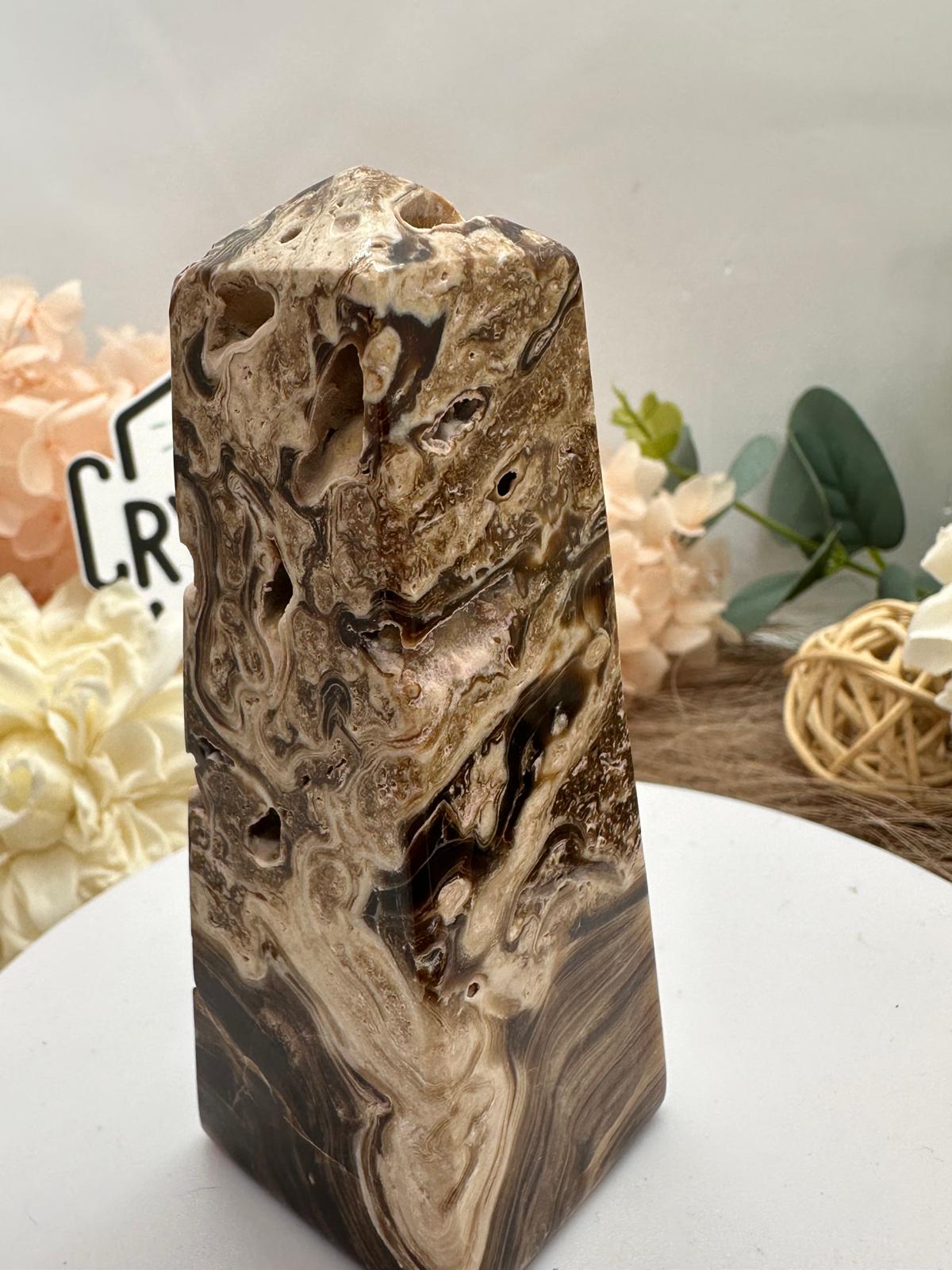 Chocolate Calcite ~ Tower