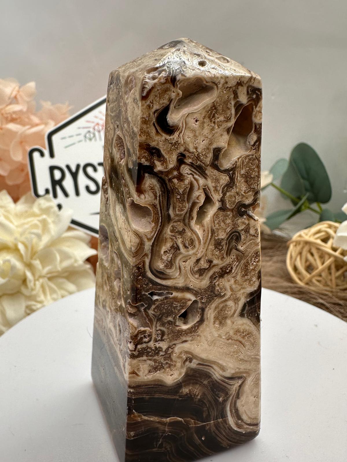 Chocolate Calcite ~ Tower