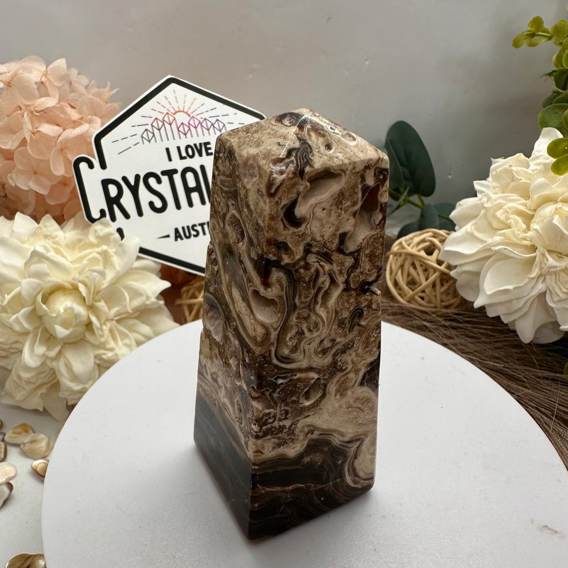 Chocolate Calcite ~ Tower