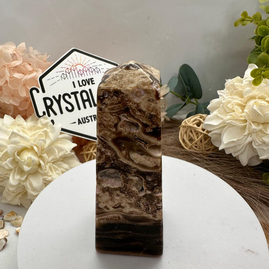 Chocolate Calcite ~ Tower