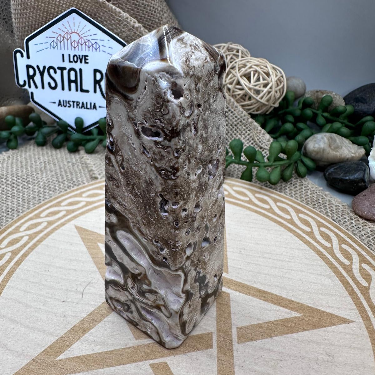 Chocolate Calcite Tower