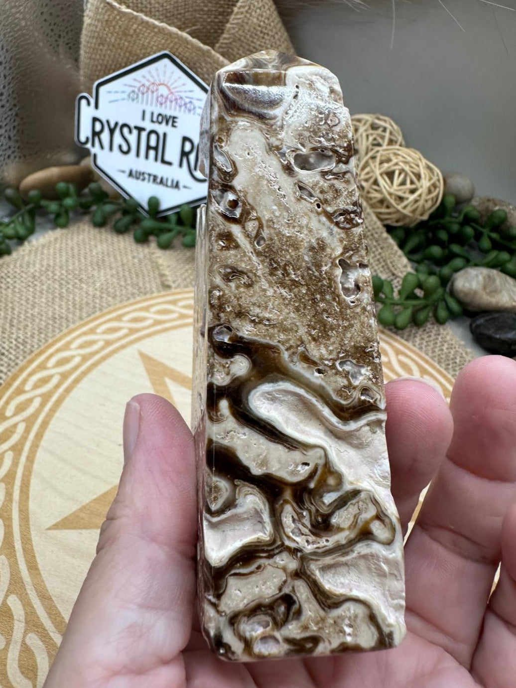 Chocolate Calcite Tower